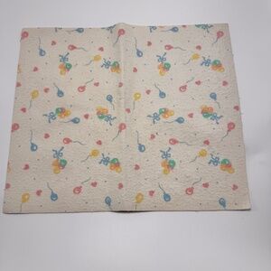 Vintage Baby Changing Mat Lap Pad Balloons &‎ Hearts